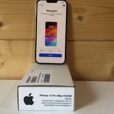 Apple iPhone 13 Pro Max Zilver 512GB + Garantie