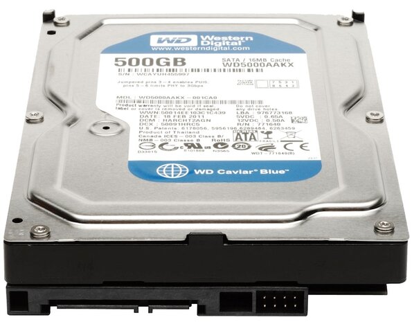 Western Digital 500GB SATA PC harddisk 3.5 inch + garantie