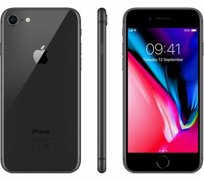 iphone 8 black 64GB simlockvrij + garantie