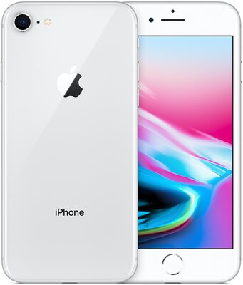 Magazijn opruiming iPhone 8 silver white 64GB simlockvrij + garantie