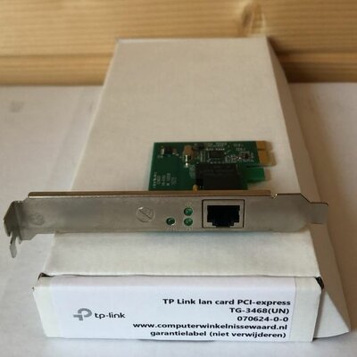 TP link lan card PCI-express + garantie