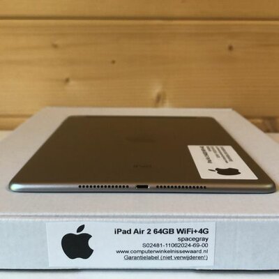 Apple iPad 9.7" Air 2 64GB 1.5Ghz WiFi (4G) zwart zilver + garantie