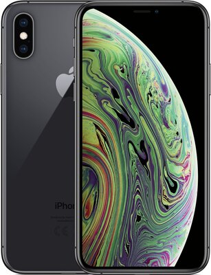 nieuwstaat Apple iPhone 10 (XS) 64GB 5.8 inch zwart + 12 maanden garantie