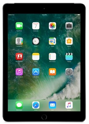 nieuwstaat Apple iPad 6 zwart 128GB 9.7" WiFi (4G) + garantie