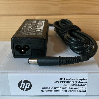 HP 65W original adapter Voeding Oplader (7.4mm) PPP009H (613152-001)