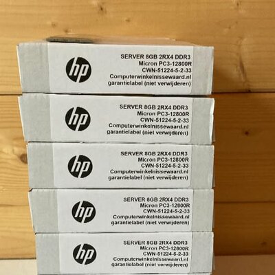 HP server geheugen 8GB DDR3 PC3L 1200R DIMM (Samsung)