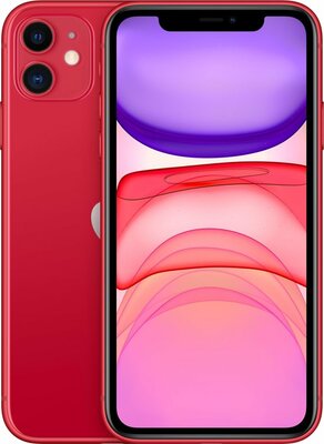 nieuwstaat Apple IPhone 11 128GB rood + 12 maanden garantie